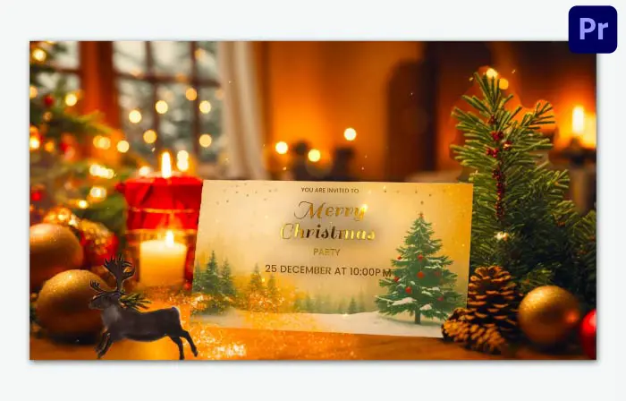 Cheerful Christmas Invitation Premium 3D Slideshow